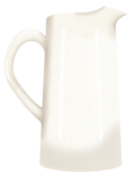 White pitcher with handle png