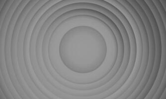 Abstract circle layers texture on gray background with shadow. vector