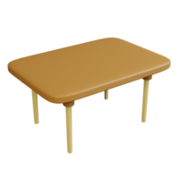 3D Illustration of Table png