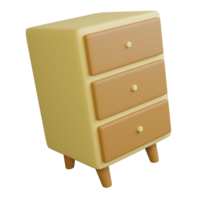 3D Illustration of Cabinet png