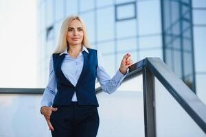 Portrait of a smiling business woman photo