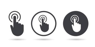 Hand cursor sign icon. Hand pointer symbol. Hand cursor buttons vector