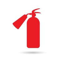 Fire extinguisher vector icon on white background