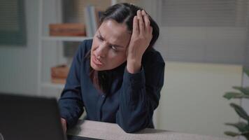 Managers feel stressed and headaches from their workload and have many loans that are being pursued by creditors. video