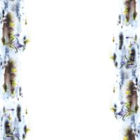aguarela pintado ilustração Primavera Prado desatado fronteira, vertical quadro, modelo panorama. despertar do natureza Derretendo neve, primário plantas açafrões açafrão snowdrops fundo png