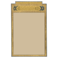 Islamic frame border for religious decoration design png