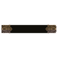 Islamic frame border for religious decoration design png