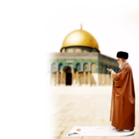 ayatollah khamenei prier dans quds png