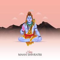 Happy Maha Shivratri Maha, Shivaratri Wishes, Happy Maha Shivratri Social Media Post , Shivratri Web Banner, Story, Print vector