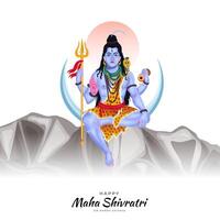 Happy Maha Shivratri Maha, Shivaratri Wishes, Happy Maha Shivratri Social Media Post , Shivratri Web Banner, Story, Print vector