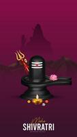 Happy Maha Shivratri Maha, Shivaratri Wishes, Happy Maha Shivratri Social Media Post , Shivratri Web Banner, Story, Print vector