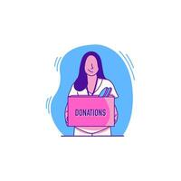 Donation Flat Design vector