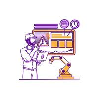 Maintenance Process - Flat Design vector