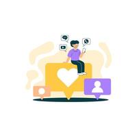 Social Networking - Flat Design vector