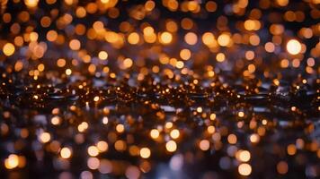 ai generado un borroso imagen exhibiendo un vibrante racimo de azul celebracion luces creando un resumen fondo, celebracion resumen azul antecedentes luces, ai generado video