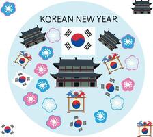 holiday korean new year vector