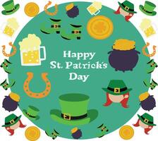 Happy st patricks day vector illustration