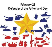 Defender of the Fatherland Day vector