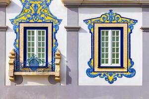 Scenic streets of coastal resort town of Cascais in historic city center near Lisbon photo