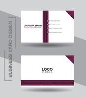 Abstract style free vector minimal business card template.