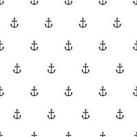 Summer seamless pattern with Anchors. Nautical seamless pattern for background vector