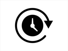 Clock icon . Collection of vector symbol on white background. Vector illustration.