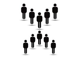 People icon . Collection of vector symbol on white background. Vector illustration.
