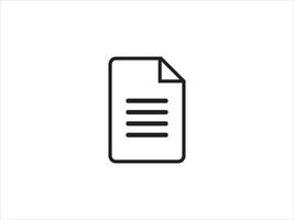 Document icon. Collection of vector symbol on white background. Vector illustration.