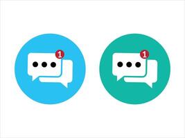 Message icon. Collection of vector symbol on white background. Vector illustration.