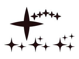 Star icon in Basic straight flat style. Collection of vector symbol on white background. Vector illustration.