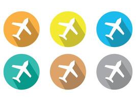 Plane vector icon in modern flat style isolated. Vector illustration.