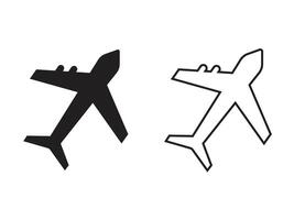 Plane vector icon in modern flat style isolated. Vector illustration.