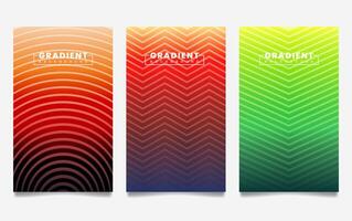 gradient backgrounds with line texture. For covers, wallpapers, branding, business cards, social media and other projects. vector