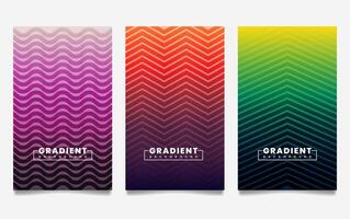 gradient backgrounds with line texture. For covers, wallpapers, branding, business cards, social media and other projects. vector