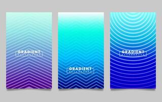 gradient backgrounds with line texture. For covers, wallpapers, branding, business cards, social media and other projects. vector