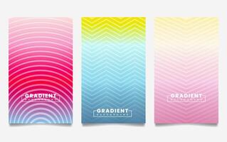 gradient backgrounds with line texture. For covers, wallpapers, branding, business cards, social media and other projects. vector