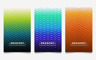 gradient backgrounds with line texture. For covers, wallpapers, branding, business cards, social media and other projects. vector