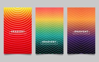 gradient backgrounds with line texture. For covers, wallpapers, branding, business cards, social media and other projects. vector