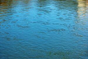 Background of the water surface of the Salzach river. Texture of water of a mountain river. photo