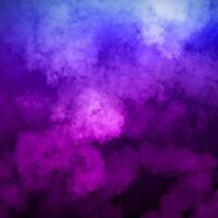 Purple and blue smoke on the black background. Colorful smoke isolated. photo