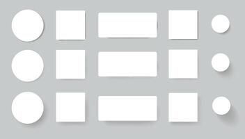 botón oscuridad. moderno decorativo sencillo y minimalista usuario interfaz iconos, sencillo formas redondo y cuadrado insignias vector aislado conjunto