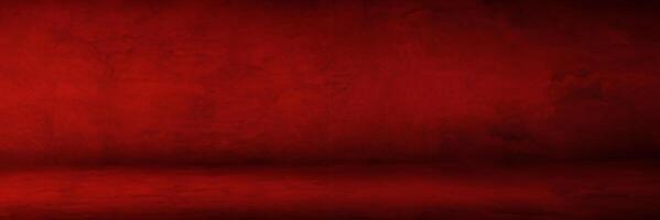 dark red cement texture background and studio room for show products photo