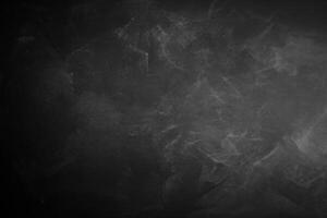 black and dark chalkboard or blackboard wall texture background photo