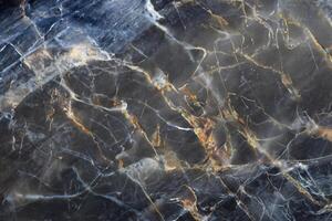 Gold, yellow and white patterned of dark gray marble pattern, Gold Russia for texture background and design product. photo