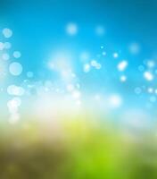 Blurred spring background photo