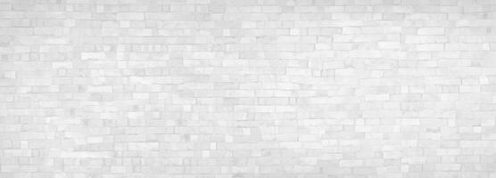 White brick wall backgrounds studio room interior texture for display products. photo