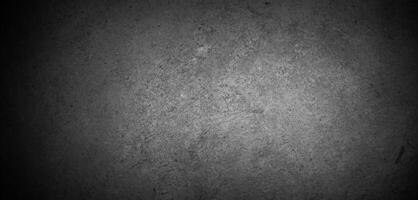 Old wall texture cement dark black gray  background abstract grey color design are light with white gradient background. photo