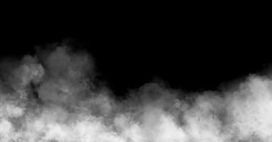 White fog or smoke on dark copy space background, smoke effect for your photos. photo