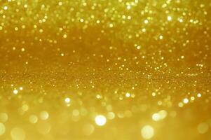 gold glitter background with a lot of lights photo