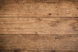 Old grunge dark textured wooden background , The surface of the old brown wood texture , top view teak wood paneling photo
